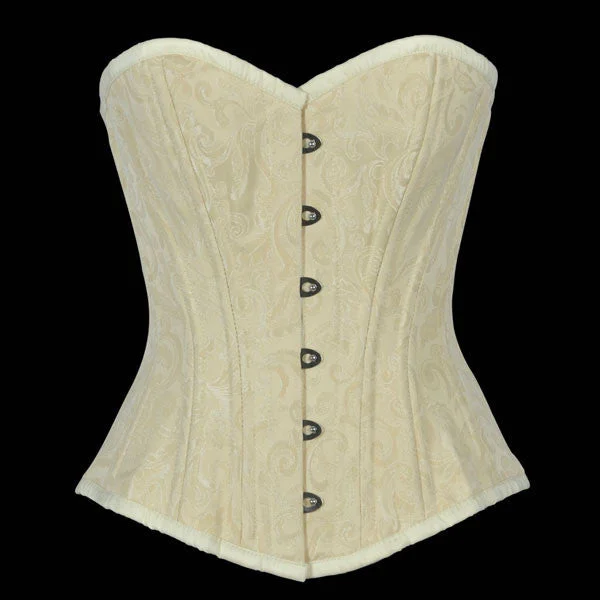 Sports - influenced bustiers with mesh panelsWT-OB IVORY BRO-300