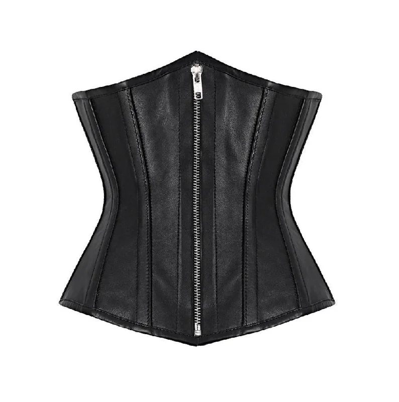 Gothic - inspired bustiers featuring dark colors and studsGladys Underbust Corset