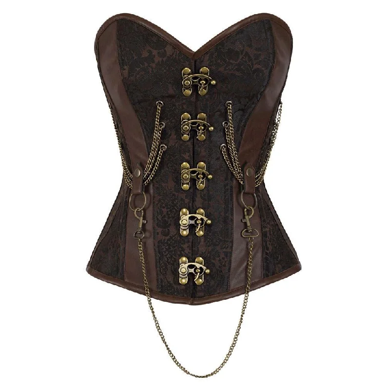 Cotton - blend bustiers for breathabilityVanna Steampunk Corset