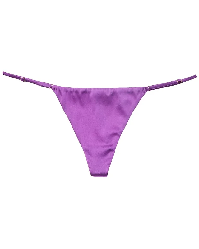 Women's Lingerie with Convertible StrapsKiki de Montparnasse Tous Les Jours Silk-Blend G- String