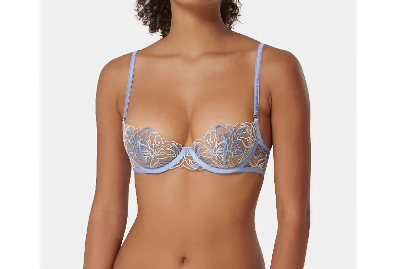 Boudoir Photography Lingerie for WomenLilly Wired Bra In Hydrangea Blue/ice Water