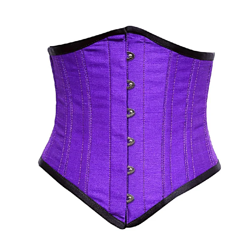 Wedding - style bustiers for bridesmaids or special eventsKendal Sexy Underbust Purple dupion Corset Wedding - style bustiers for bridesmaids or special eventsKendal Sexy Underbust Purple dupion Corset