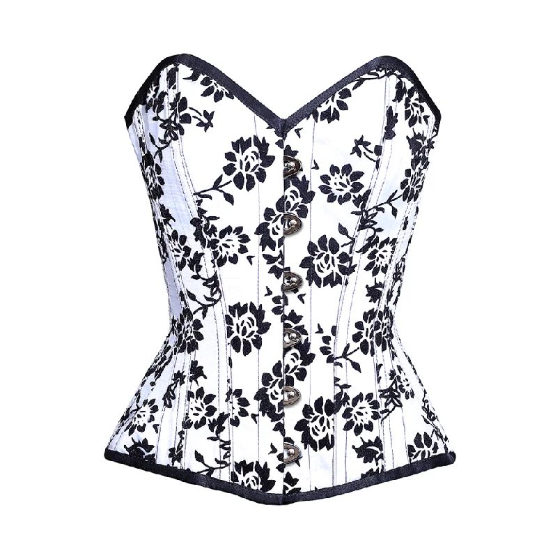Polka - dot bustiers for a fun and retro appearanceMollie Overbust Corset In Tissue Flocking Polka - dot bustiers for a fun and retro appearanceMollie Overbust Corset In Tissue Flocking