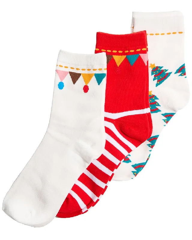 Women's Lingerie with Soft Cup BrasSTEMS Set of 3 Festive Sock Gift Set