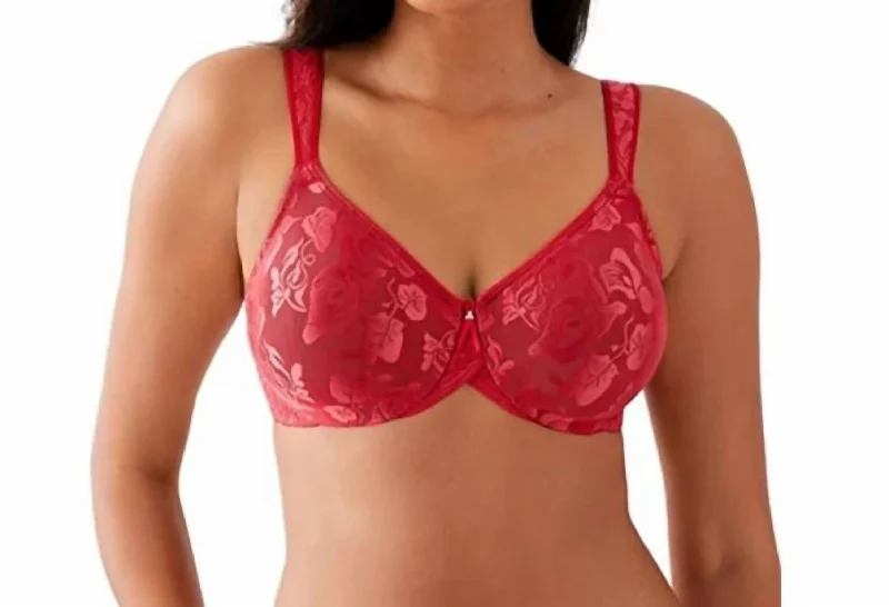 Women's Lingerie for Romantic EveningsAwareness Underwire Bra In Equestrian Red
