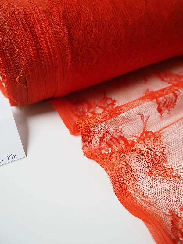 Women's Lingerie with Bow DetailsFlame Chantilly Lace
