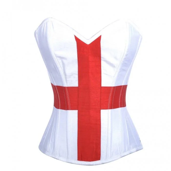 White bustiers for a pure and innocent aestheticJimenz Steel Bone Overbust United Kingdom Corset White bustiers for a pure and innocent aestheticJimenz Steel Bone Overbust United Kingdom Corset