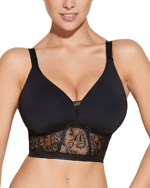 Nude Color Lingerie for WomenCosabella Sardenga Embroidered Curvy Plungie Bralette
