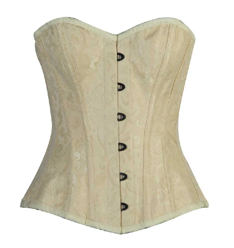 Removable - boning corsets for easy cleaningELEGANT IVORY BRO-300