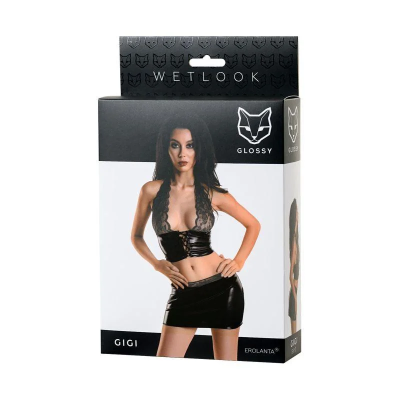 Lingerie for Women Over 50Glossy Wetlook Set Gigi