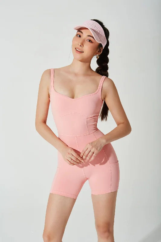  Kyra Pocket Onesie - Baby Pink