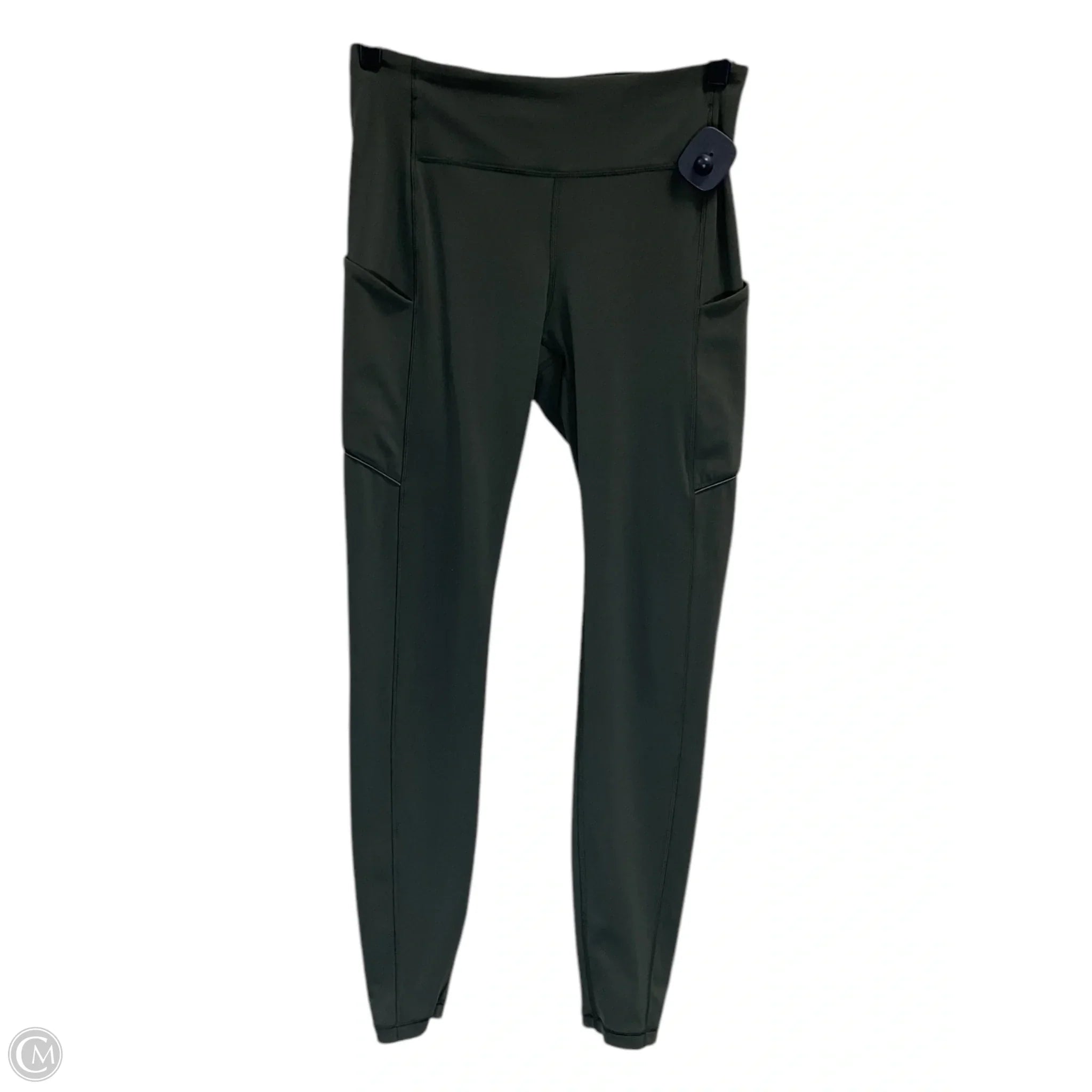 Women's straight - leg tight trousers Athletic Leggings By Lululemon In Green, Size: S
