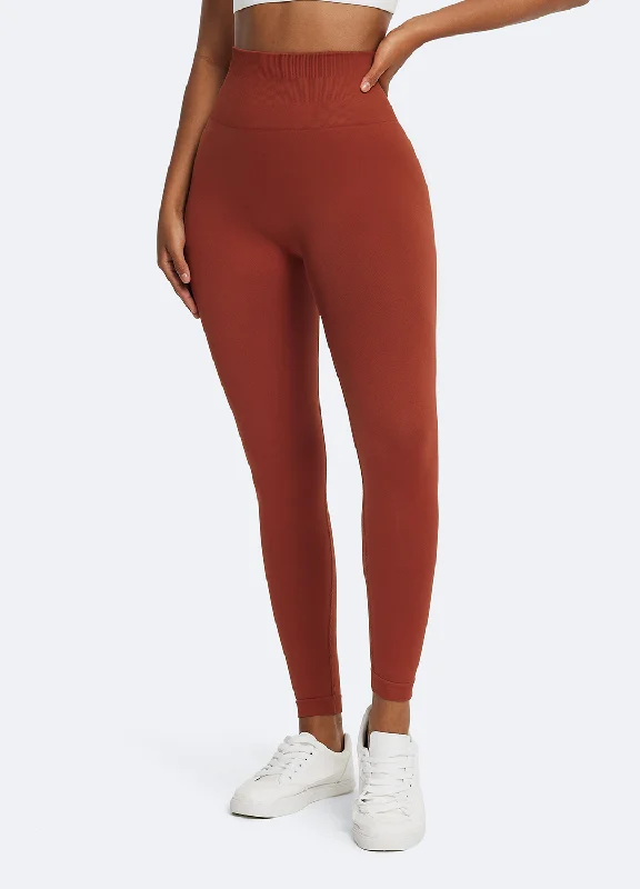 Women's stretchy cropped tight trousers V-Back Scrunch Leggings