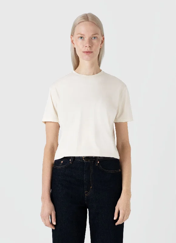Women's gray t shirt Women's Boy-Fit T-shirt in Undyed