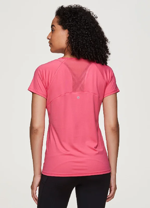 Women's striped t shirt Prime Mesh Running Tee