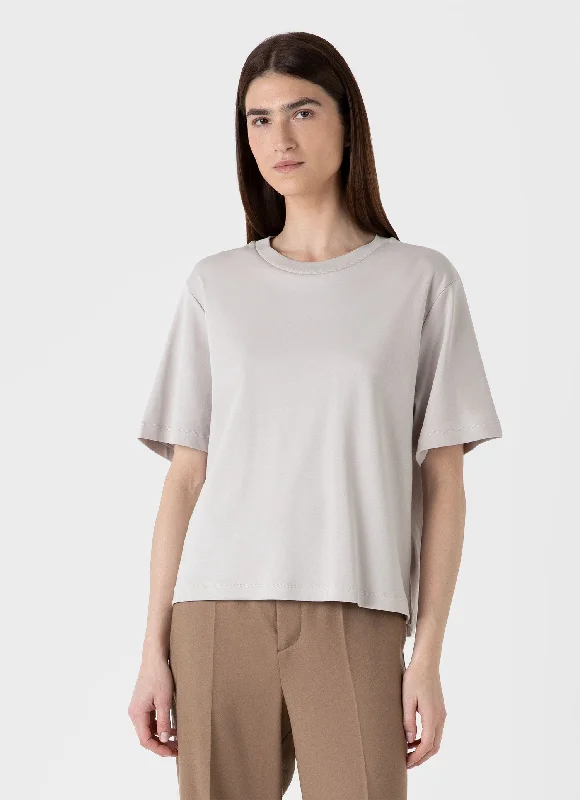 Women's beach t shirt Women's Boxy Heavyweight T-shirt in Putty