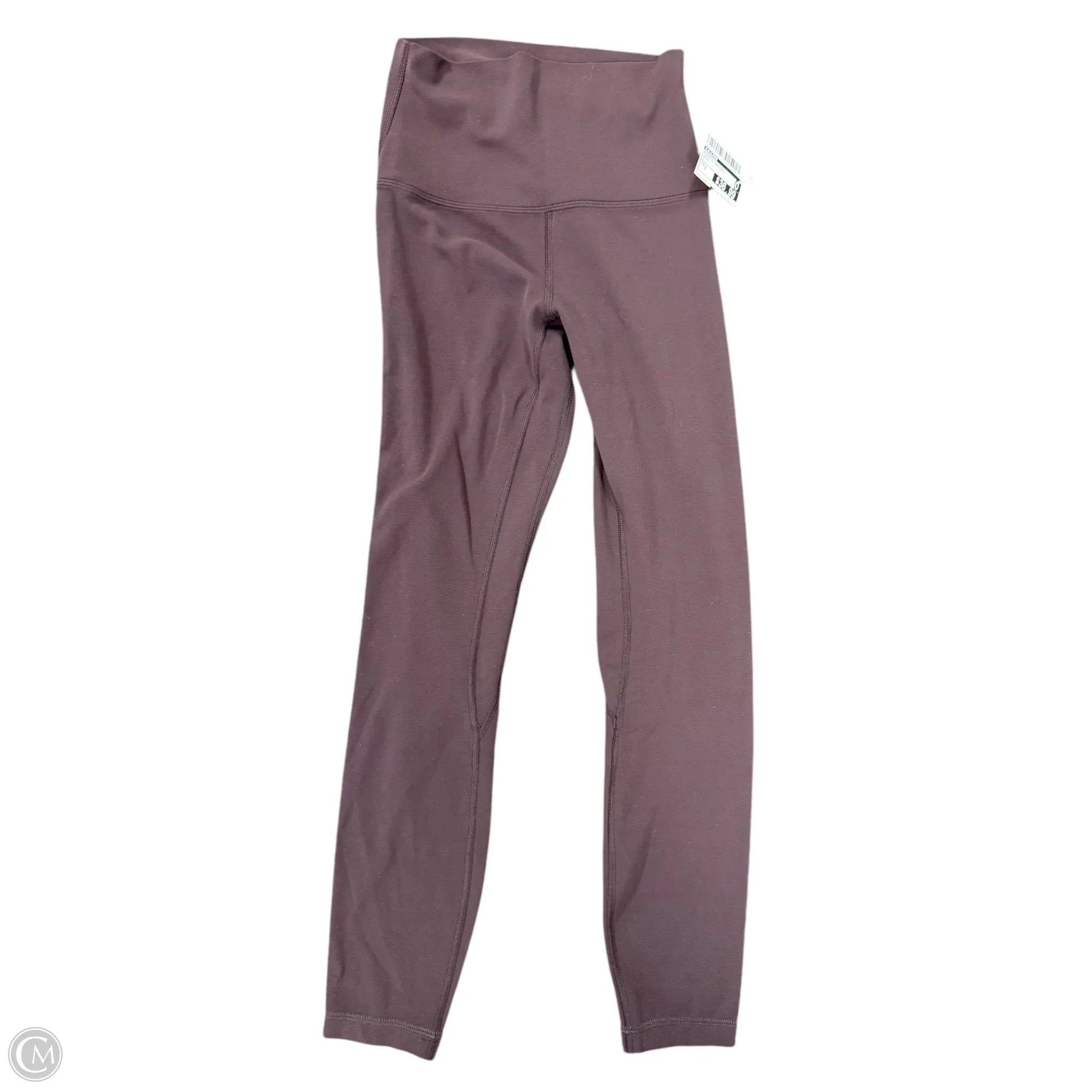 Women's pink tight trousers Athletic Leggings By Lululemon In Brown, Size: 2
