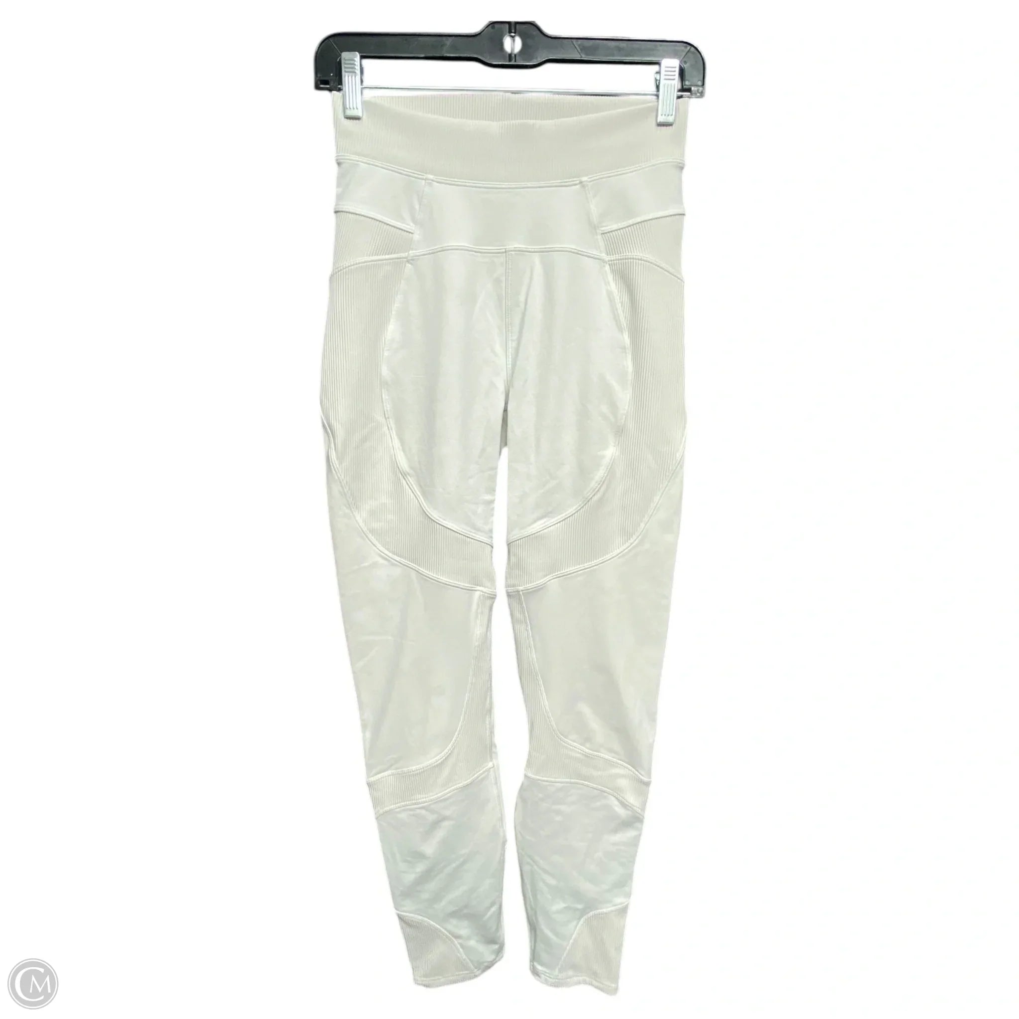 Women's high - waisted tight trousers Athletic Leggings By Lululemon In White, Size: M