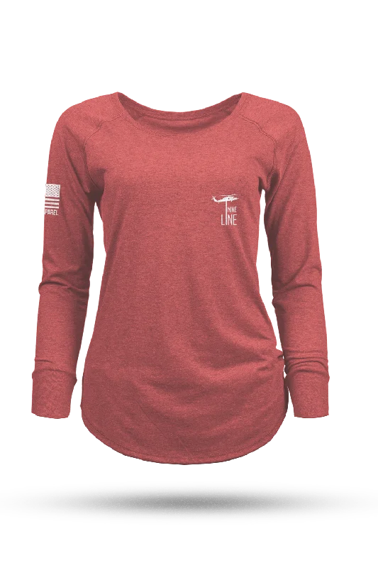 Women's brown t shirt Core Dropline - Women's Long Sleeve Shirt