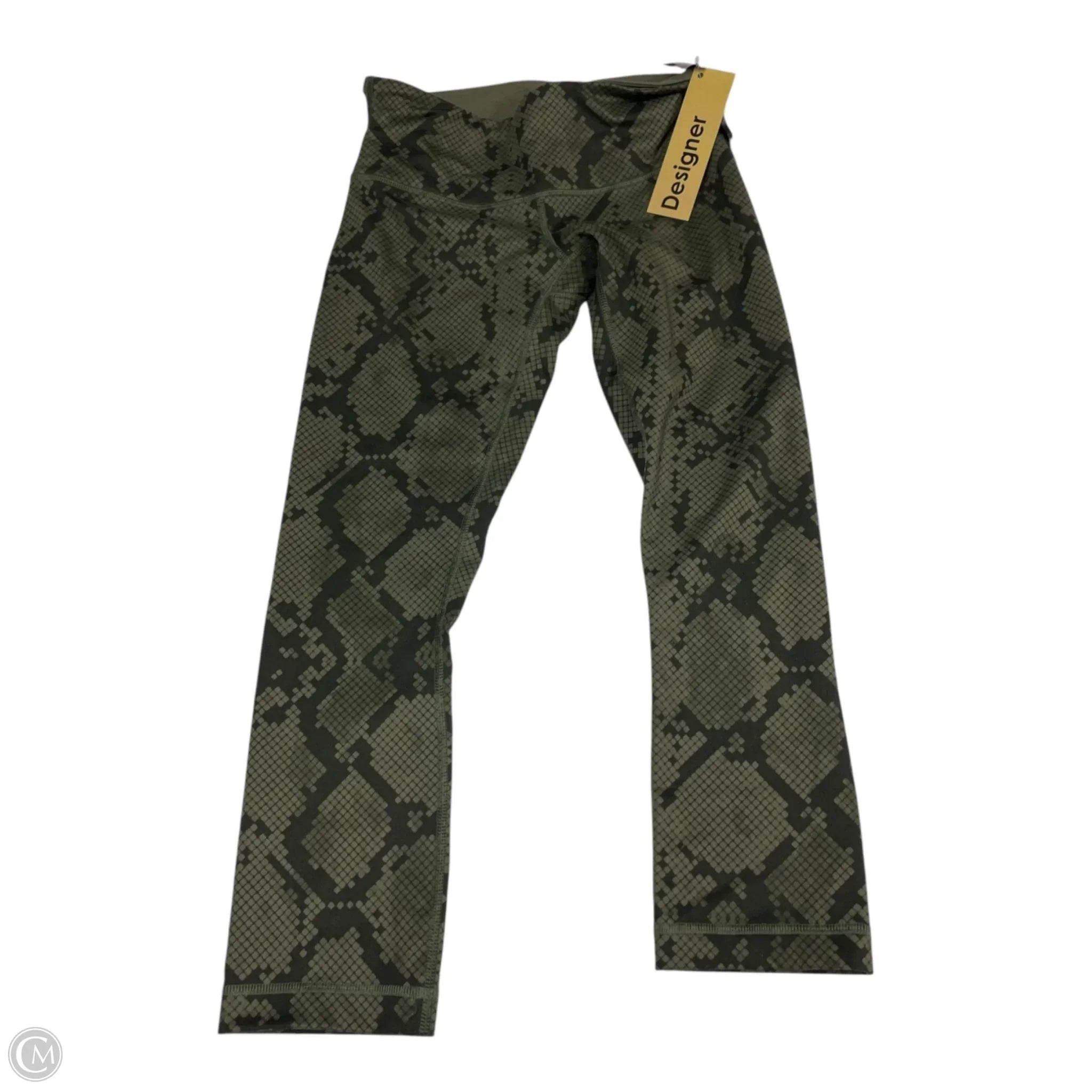Women's sportswear tight trousers Athletic Leggings Capris By Lululemon In Snakeskin Print, Size: S