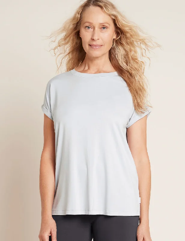 Women's loose fit t shirt Downtime Lounge Top - Dove