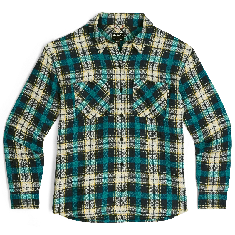 Women's snap - front long sleeve denim shirt Women's Feedback Flannel Twill Shirt