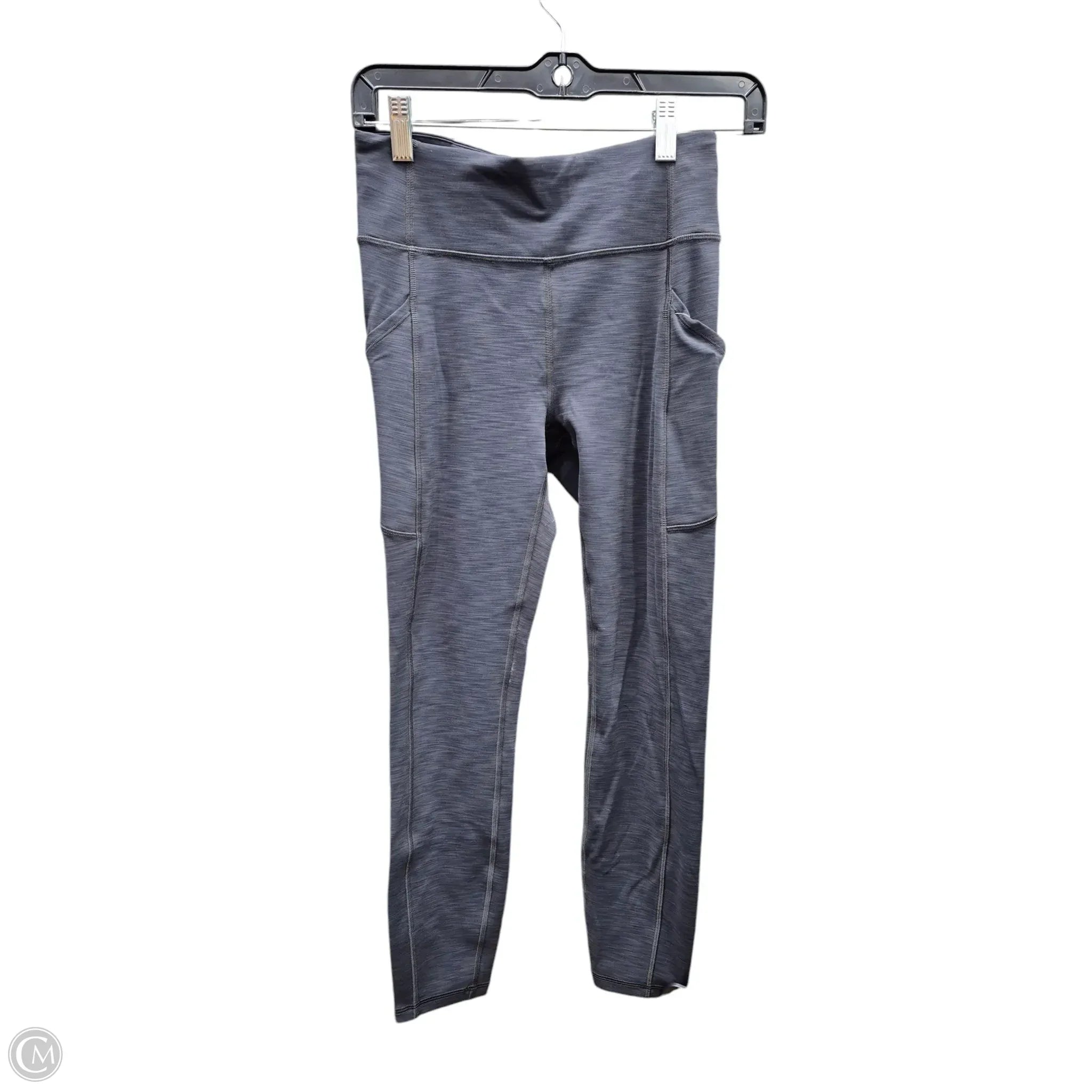 Women's red tight trousers Athletic Leggings By Lululemon In Grey, Size: 6
