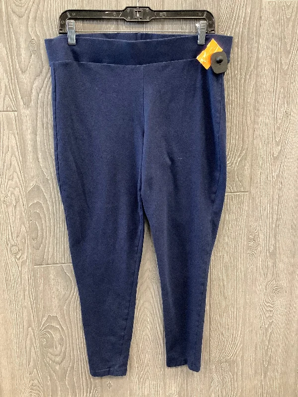 Women's high - quality tight trousers Pants Leggings By Torrid In Blue, Size: 2x