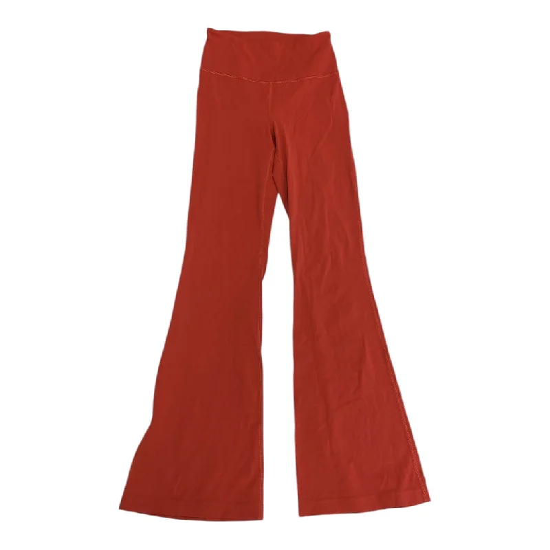 Women's plain - colored tight trousers Athletic Leggings By Lululemon In Orange, Size:6 Women's plain - colored tight trousers Athletic Leggings By Lululemon In Orange, Size:6