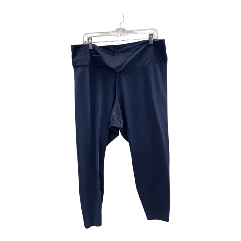  Athletic Leggings By Old Navy In Blue, Size:Xxxl
