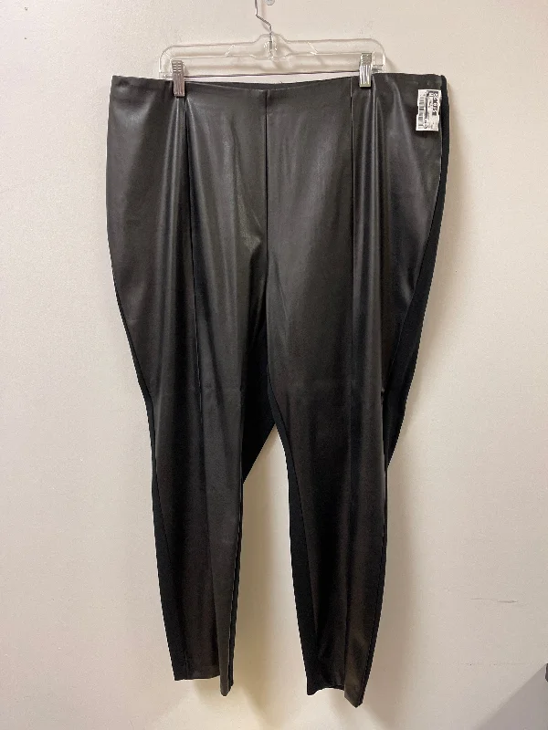 Women's figure - flattering tight trousers Pants Leggings By Bar Iii In Black, Size: 3x