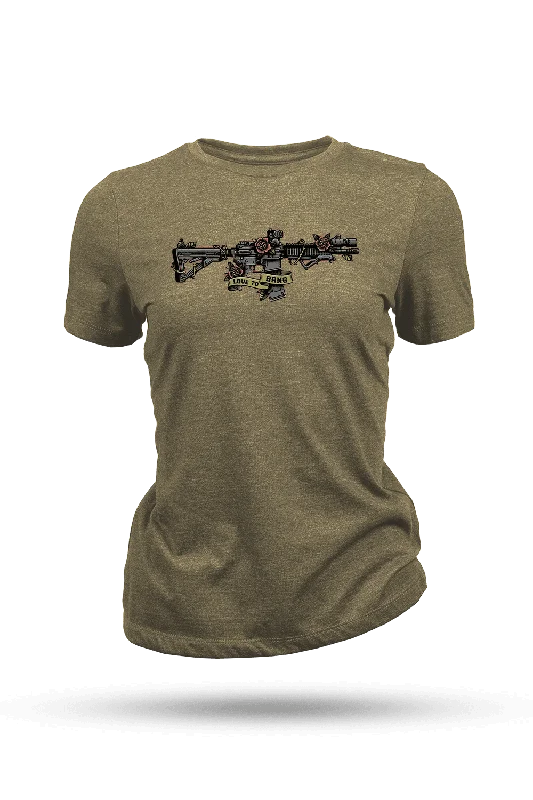 Women's pleated t shirt Love to Bang - Women's T-Shirt