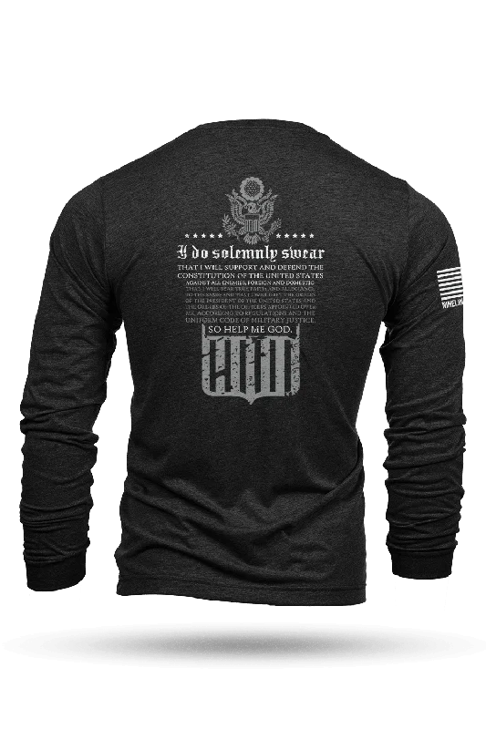 Women's cotton t shirt The Oath - Long-Sleeve T-Shirt