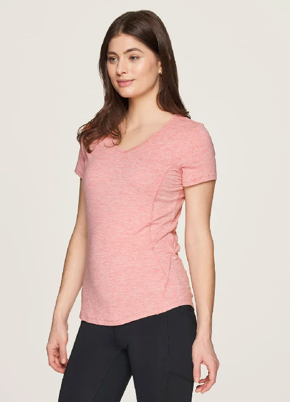 Women's affordable t shirt Stratus Super Soft Heathered V-Neck Tee