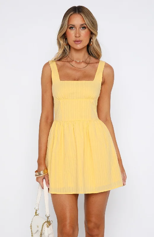 Trending Now Mini Dress Buttercup