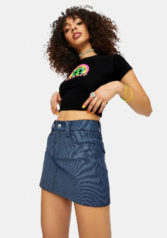 Cool Skippin' School Twill A-Line Mini Skirt