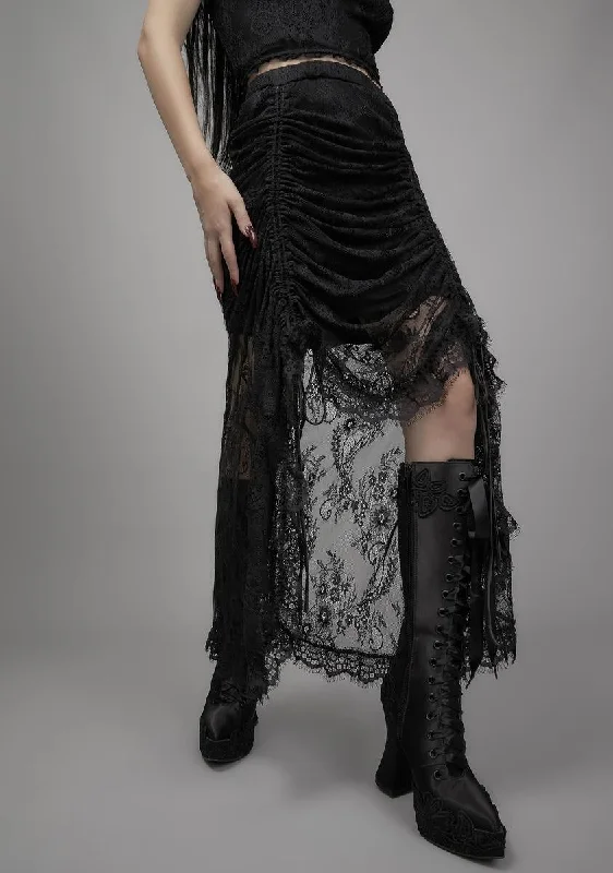 Grave Importance Lace Midi Skirt