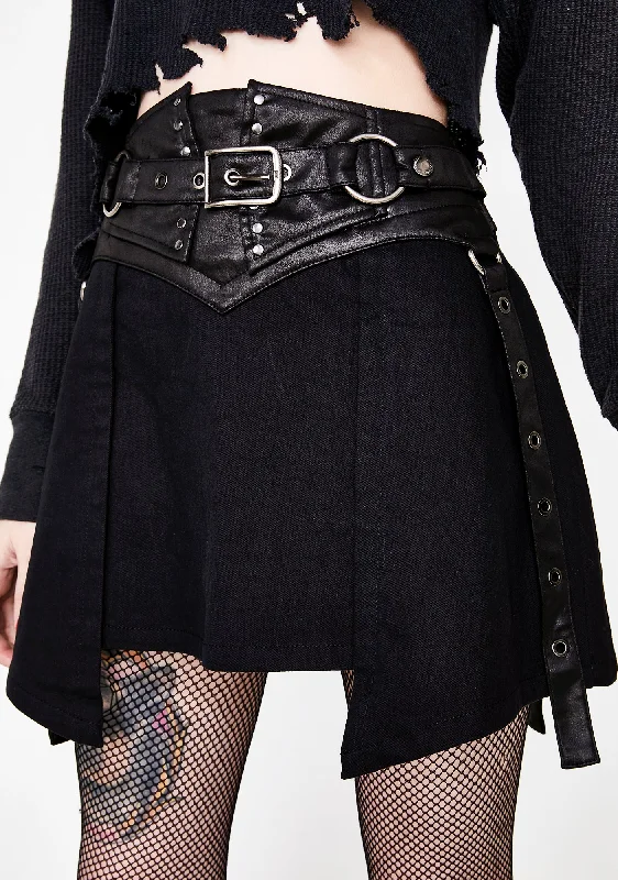 Punk Girdle Half Skirt