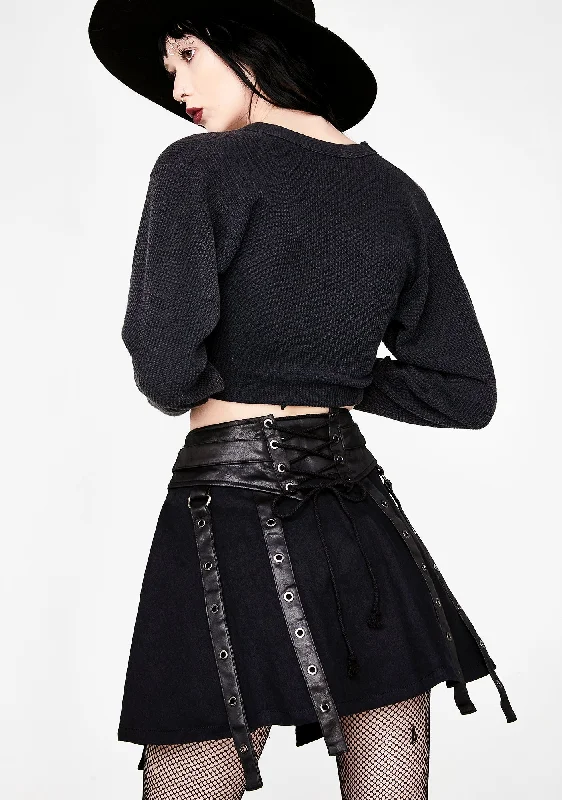 Punk Girdle Half Skirt