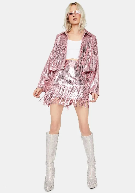 Sweet Blindin' Baddie Sequin Skirt