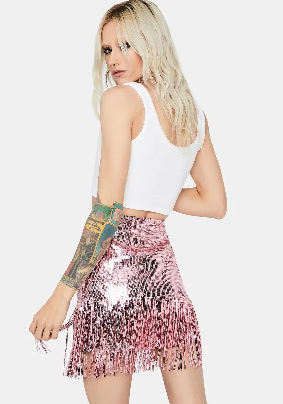 Sweet Blindin' Baddie Sequin Skirt