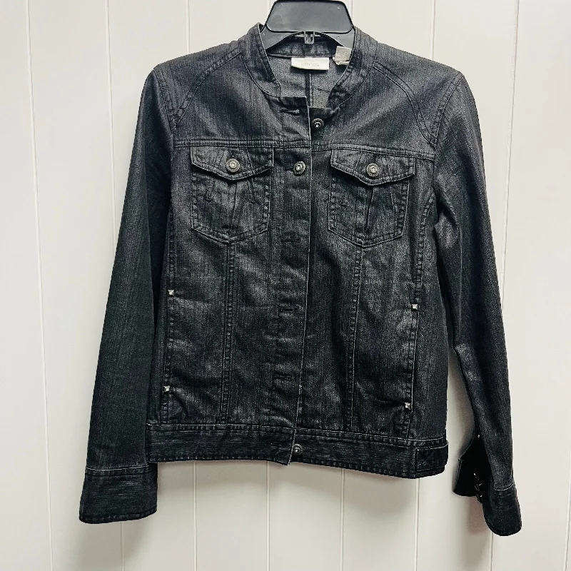 Black Denim Jacket Denim Chicos, Size S