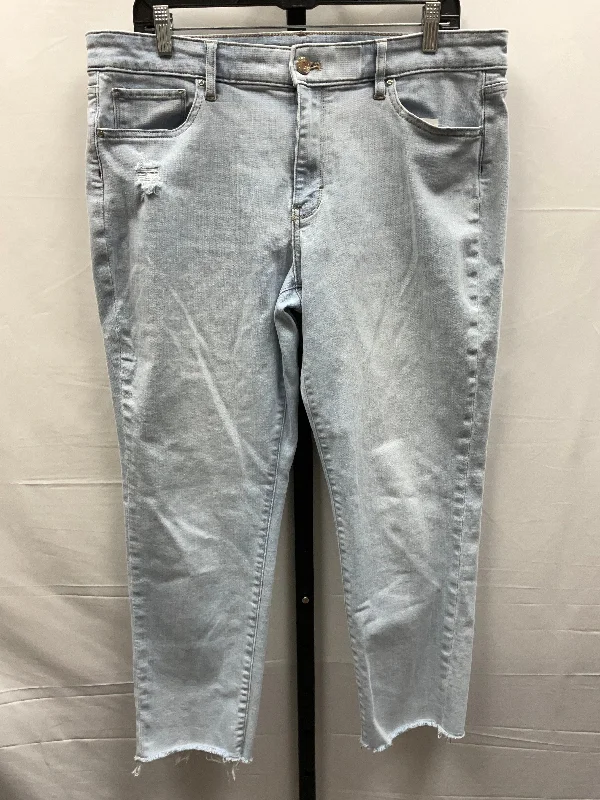 Blue Denim Jeans Boyfriend White House Black Market, Size 14