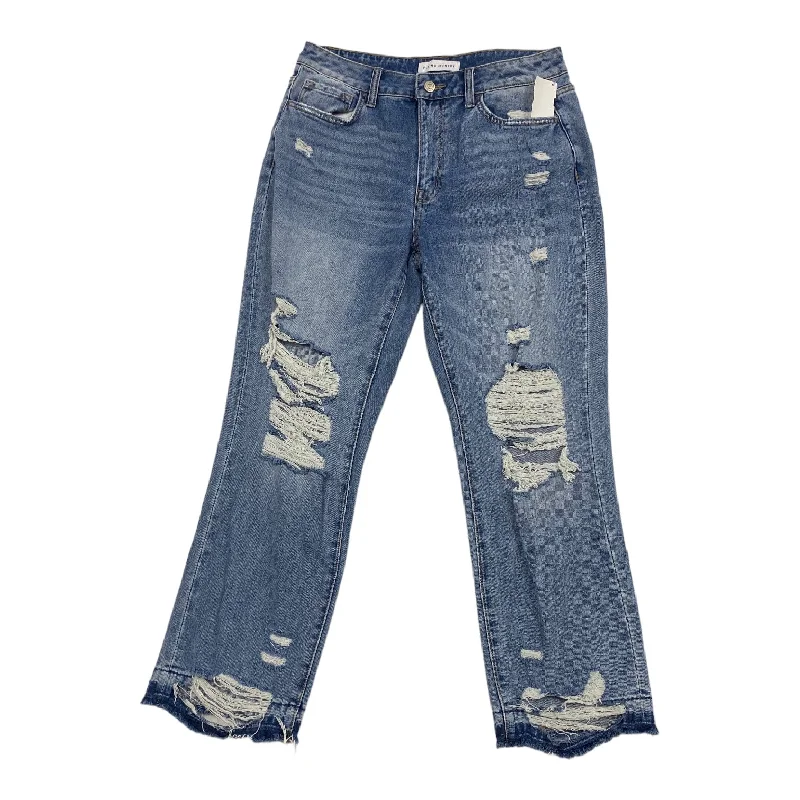 Blue Denim Jeans Straight Flying Monkey, Size 6