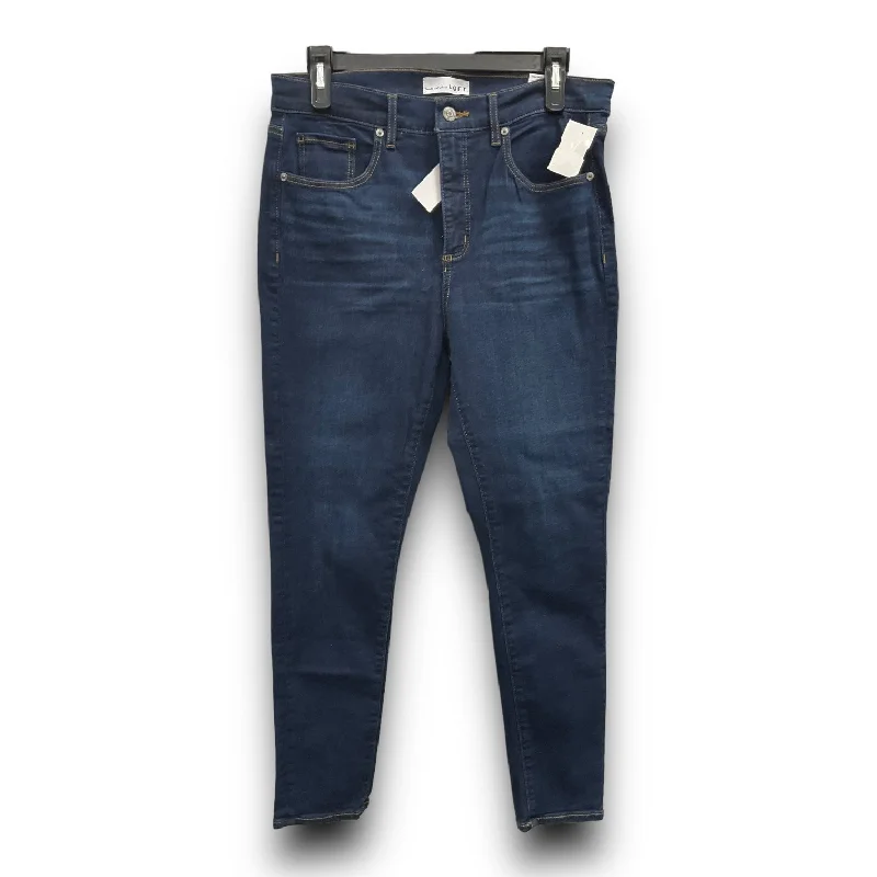 Blue Denim Jeans Straight Loft, Size 10