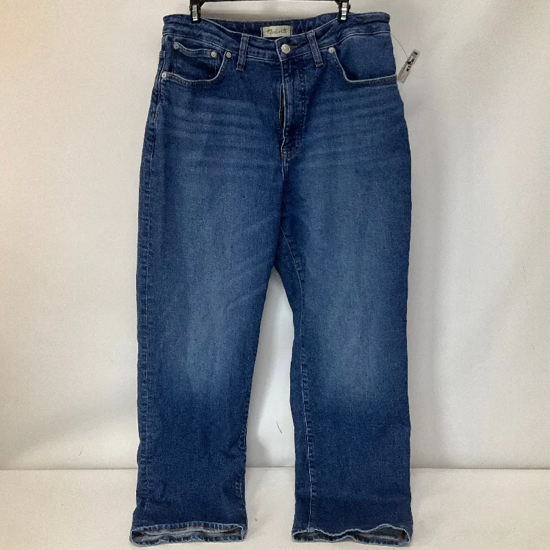 Blue Denim Jeans Straight Madewell, Size 12