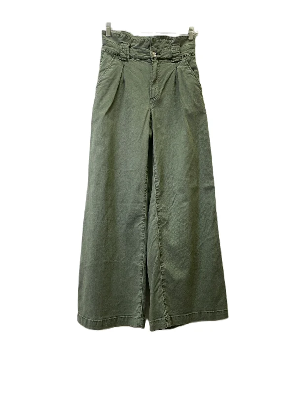 Green Jeans Wide Leg By Paige, Size: 2