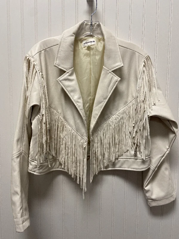 White Jacket Moto Vigoss, Size M