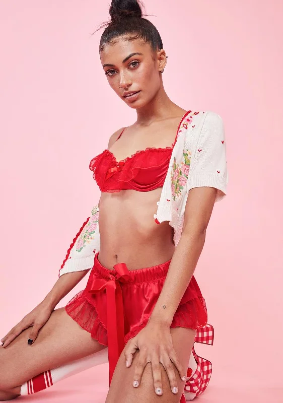 Cherry By The Banks Satin Lingerie Set