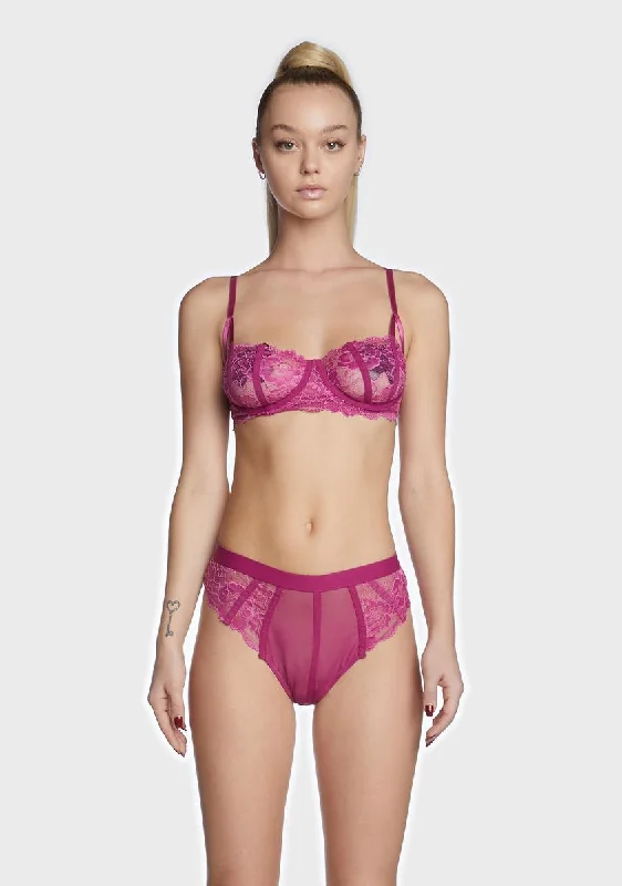 Comfort And Wine Lingerie Set